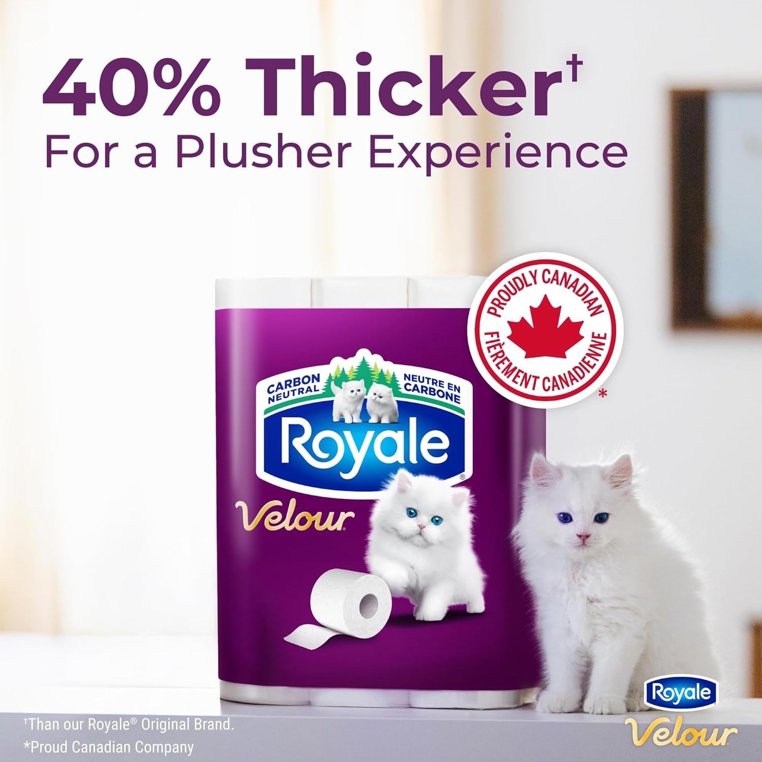 Royale Velour Toilet Paper, 12 Equal 48 Rolls, 284 Bathroom Tissues per roll