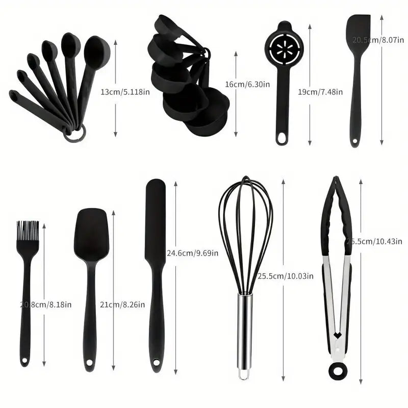 17pcs Stainless Steel Mixing Bowl Set with Sealing Lids & Grater - Non-Slip, Rust-Resistant Kitchen Gadgets for Salads & More - Includes 7QT to 1QT Sizes