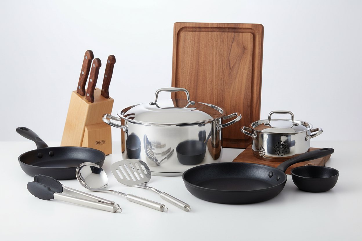 生成多种厨房产品 比如锅 刀等 要求高清画质